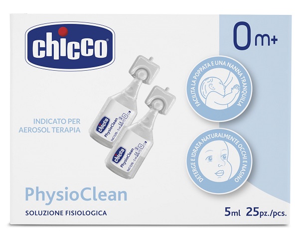 CHICCO SOLUZIONE PHYSIOCLEAN 5 ML 25 PEZZI - famajoy.it