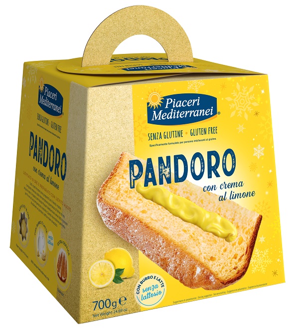 PIACERI MEDITERRANEI PANDORO CREMA AL LIMONE 700 G - famajoy.it