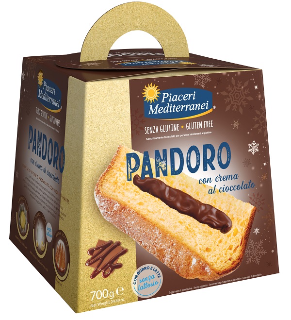 PIACERI MEDITERRANEI PANDORO CREMA AL CIOCCOLATO 700 G - famajoy.it