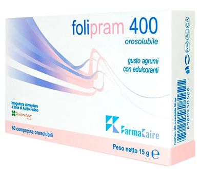 FOLIPRAM 400 60 COMPRESSE OROSOLUBILI GUSTO AGRUMI - famajoy.it