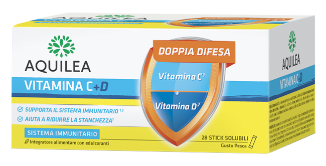 AQUILEA VITAMINA C+D 28 BUSTINE STICK - famajoy.it