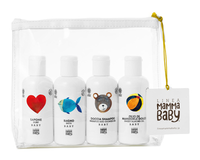 MAMMABABY POCHETTE COSMOS NATURAL 4 FLACONI 100 ML - famajoy.it