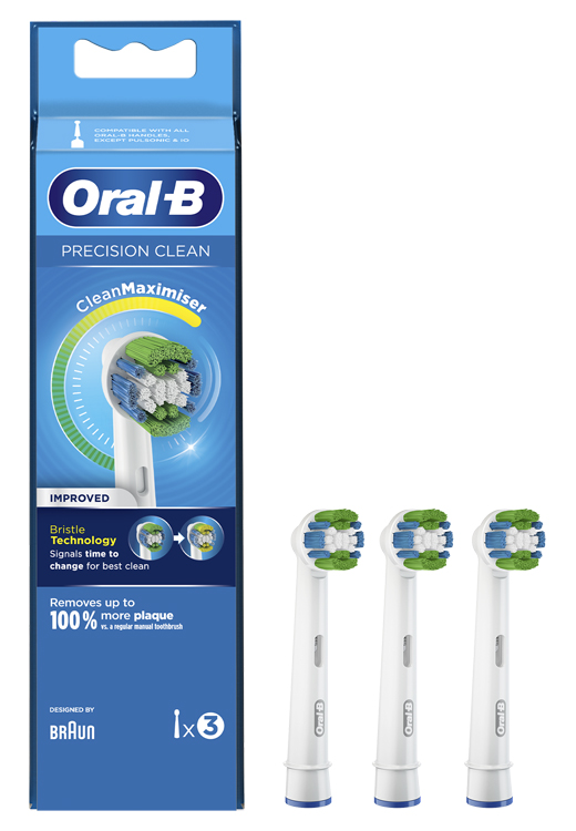 ORALB PRECISION CLEAN EB20 TESTINA PER SPAZZOLINO ELETTRICO 3 PEZZI - famajoy.it