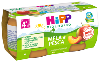 HIPP BIO OMOGENEIZZATO MELA/PESCA 2 X 80 G - famajoy.it