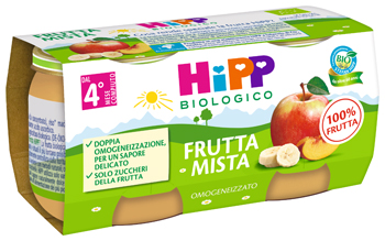 HIPP BIO OMOGENEIZZATO FRUTTA MISTA 2X80 G - famajoy.it