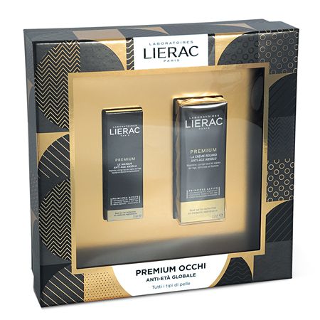 LIERAC CF PREMIUM OCCHI 15 ML + MM PREMIUM MASCHERA 10 ML - famajoy.it