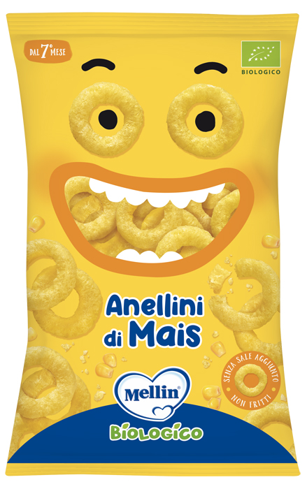 MELLIN SNACK BIO ANELLINI MAIS 15 G - famajoy.it