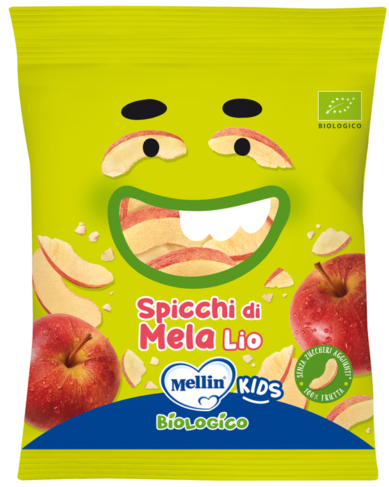 MELLIN SNACK BIO SPICCHI MELA LIOFILIZZATA 10 G - famajoy.it