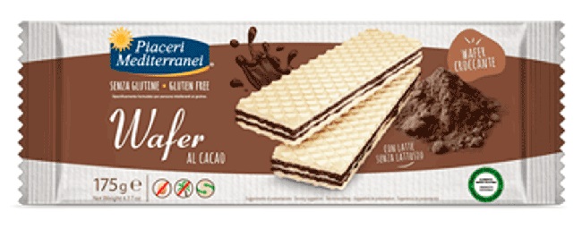 PIACERI MEDITERRANEI WAFER CACAO 175 G - famajoy.it