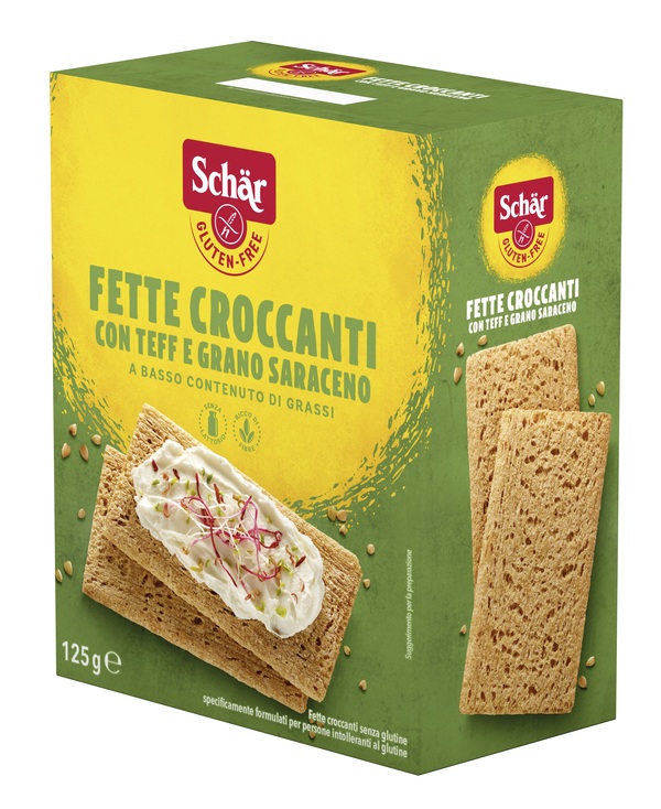 SCHAR FETTE CROCCANTI CON TEFF E GRANO SARACENO SENZA LATTOSIO 125 G - famajoy.it