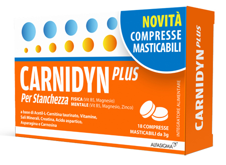 CARNIDYN PLUS 18 COMPRESSE MASTICABILI - famajoy.it