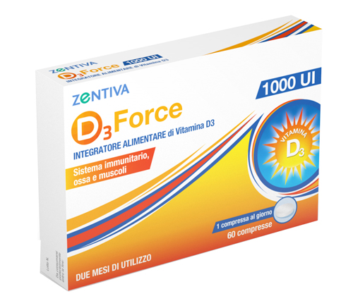 D3 FORCE ZENTIVA 1000UI 60 COMPRESSE - famajoy.it