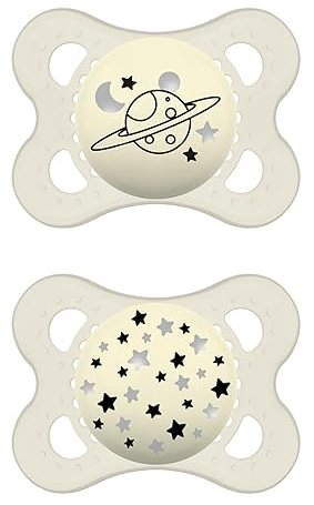 MAM SUCCHIETTO ORIGINAL NIGHT 2-6 MESI SILICONE NEUTRO 2 PEZZI - famajoy.it