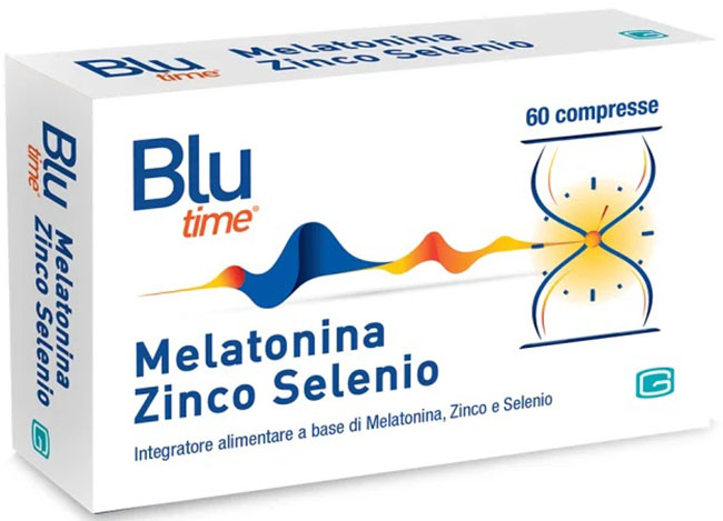 BLU TIME MELATONINA/ZINCO/SELENIO COMPRESSE - famajoy.it