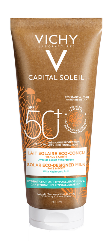 CAPITAL SOLEIL LATTE SOLARE ECO-SOSTENIBILE SPF50+ 200 ML - famajoy.it