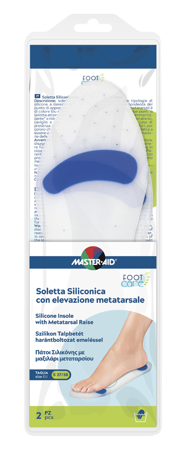 SOLETTA SILICONICA MASTER-AID FOOTCARE SMALL 37-38 METATARSO I4 - famajoy.it