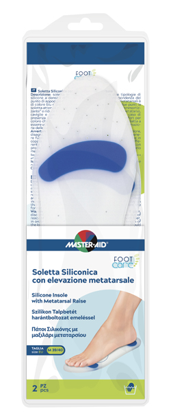 SOLETTA SILICONICA MASTER-AID FOOTCARE MEDIUM 39-40 METATARSO I5 - famajoy.it