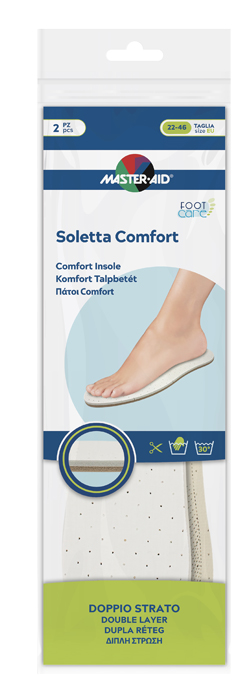 MASTER-AID FOOTCARE SOLETTA COMFORT RITAGLIABILE 2 PEZZI I1 - famajoy.it