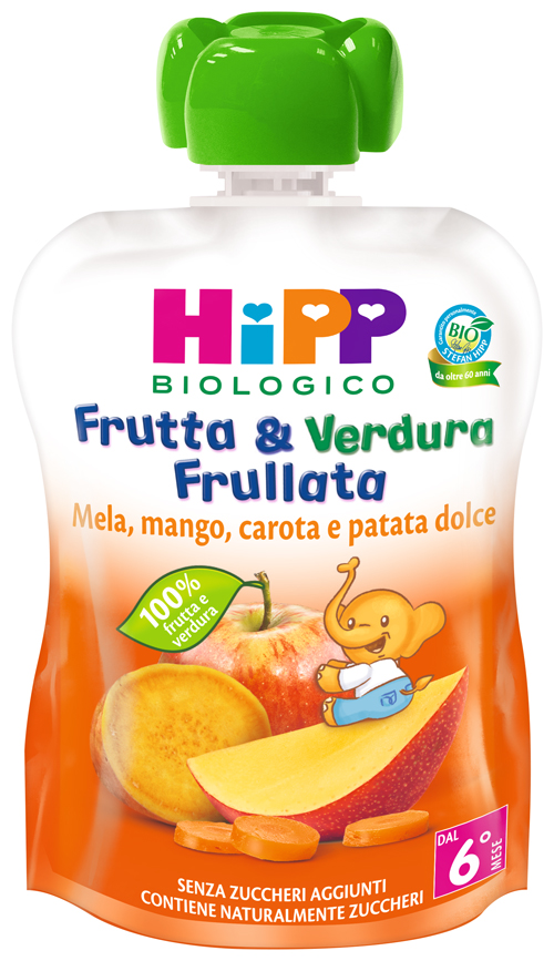 HIPP BIO FRUTTA & VERDURA MELA MANGO CAROTA PATATA DOLCE 90 G - famajoy.it