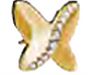 ORECCHINI PAPILLON GOLDEN CRYSTALS 8 MM - famajoy.it