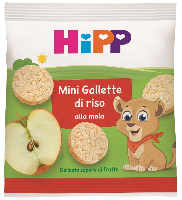HIPP MINI GALLETTE DI RISO ALLA MELA 30 G - famajoy.it