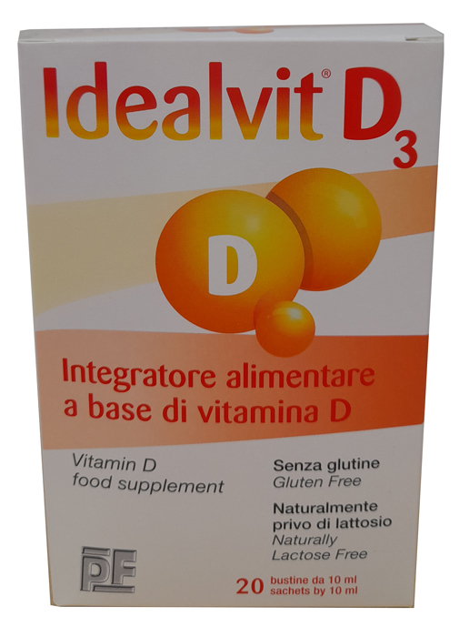 IDEALVIT D3 20 BUSTINE DA 10 ML - famajoy.it