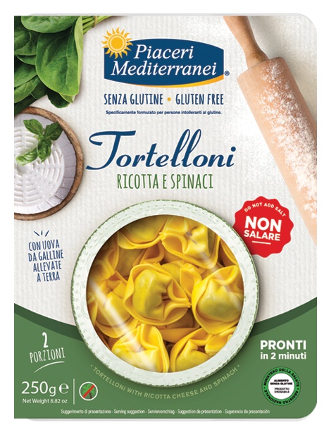 PIACERI MEDITERRANEI TORTELLONI RICOTTA SPINACI 250 G - famajoy.it