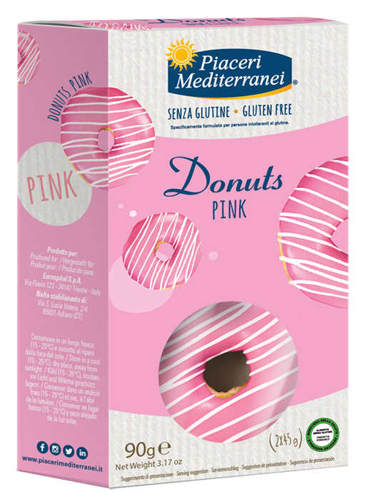 PIACERI MEDITERRANEI DONUTS PINK 90 G - famajoy.it