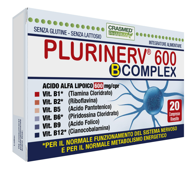 PLURINERV 600 B COMPLEX 20 COMPRESSE - famajoy.it