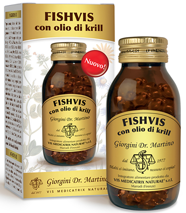 FISHVIS CON OLIO DI KRILL 100 SOFTGEL - famajoy.it