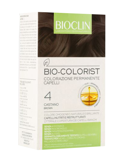 BIOCLIN BIO COLOR FAST&PERFECTION 4,0 CASTANO CREMA COLORANTE 60 ML + RIVELATORE IN CREMA 60 ML + BIO COLOR SHAMPOO 10 ML + BIO COLOR MASCHERA 10 ML - famajoy.it