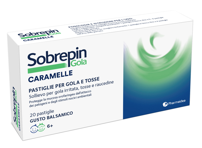 SOBREPIN GOLA CARAMELLE 20 PASTIGLIE GUSTO BALSAMICO - famajoy.it