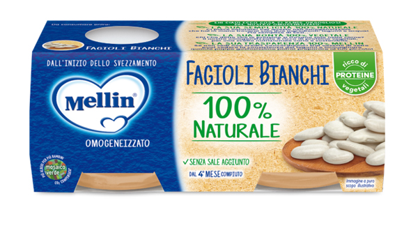 MELLIN OMOGENEIZZATO FAGIOLI BIANCHI 2 X 80 G - famajoy.it