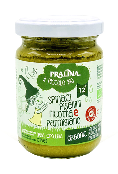 IL PICCOLO BIO SPINACI PISELLINI RICOTTA PARMIGIANO 130 G - famajoy.it