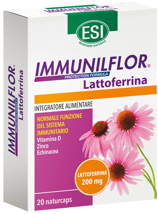ESI IMMUNILFLOR LATTOFERRINA 20 NATURCAPS - famajoy.it