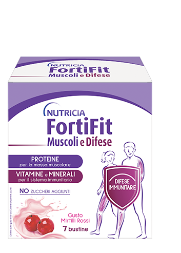 FORTIFIT MUSCOLI&DIFESE MIRTILLO ROSSO 7 BUSTINE - famajoy.it