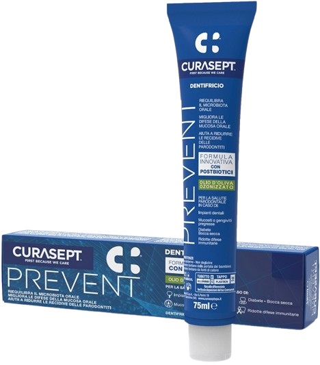 CURASEPT PREVENT DENTIFRICIO 75 ML - famajoy.it