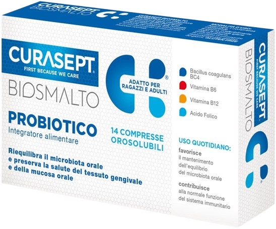 CURASEPT BIOSMALTO PROBIOTICO 14 COMPRESSE - famajoy.it