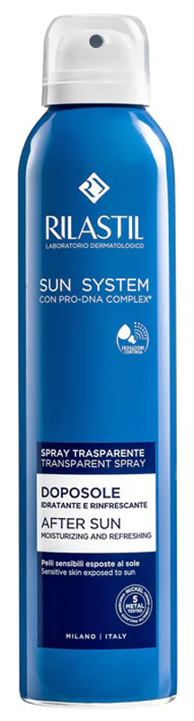 RILASTIL SUN SYSTEM DOPOSOLE SPRAY TRASPARENTE DOPOSOLE IDRATANTE E RINFRESCANTE 200 ML - famajoy.it