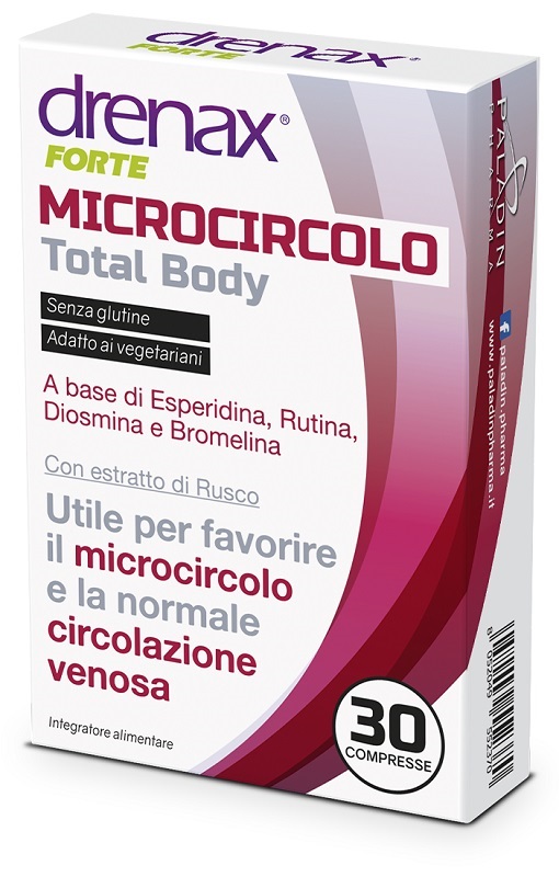 DRENAX FORTE MICROCIRCOLO TOTAL BODY 30 COMPRESSE - famajoy.it