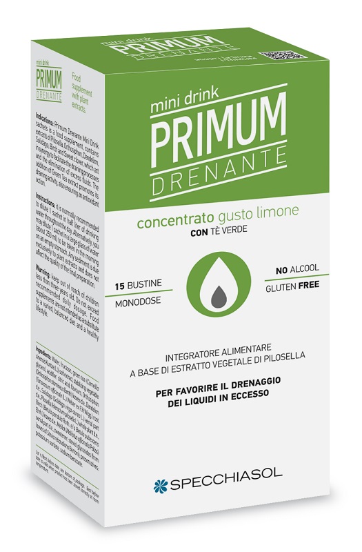 PRIMUM DRENANTE MINIDRINK LIMONE 15 STICK DA 10 ML - famajoy.it