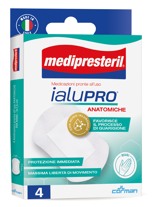 MEDIPRESTERIL IALUPRO MANI 5X7,5 CM 4 PEZZI - famajoy.it
