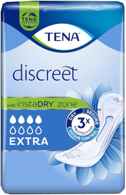 ASSORBENTE INCONTINENZA LEGGERA TENA DISCREET EXTRA 10 PEZZI - famajoy.it