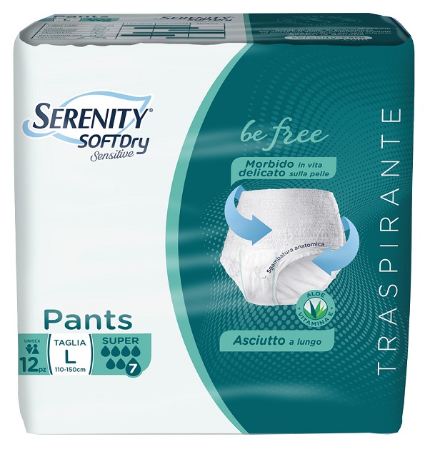 SERENITY PANTS SD SENSITIVE BE FREE SUPER L 12 PEZZI - famajoy.it