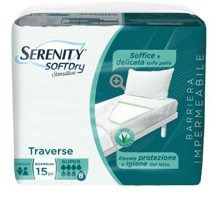 SERENITY TRAVERSA SD SENSITIVE SUPER 60X90 CM 15 PEZZI - famajoy.it