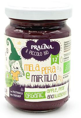 IL PICCOLO BIO MELA PERA MIRTILLO 130 G - famajoy.it