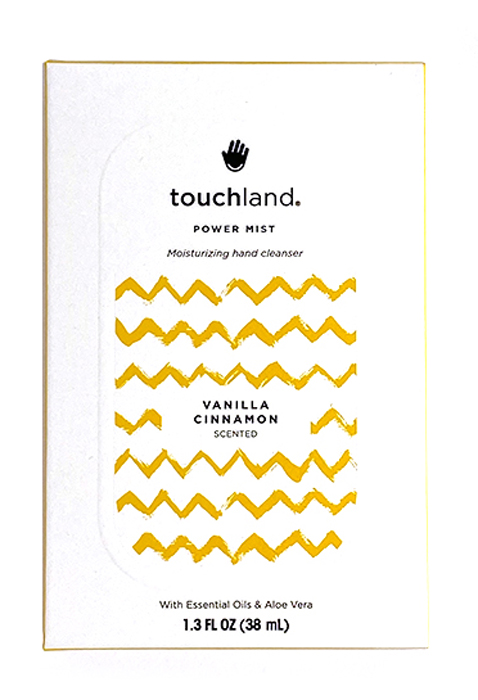 TOUCHLAND POWER MIST HAND SANITIZER VANILLA CINNAMON 38 ML - famajoy.it