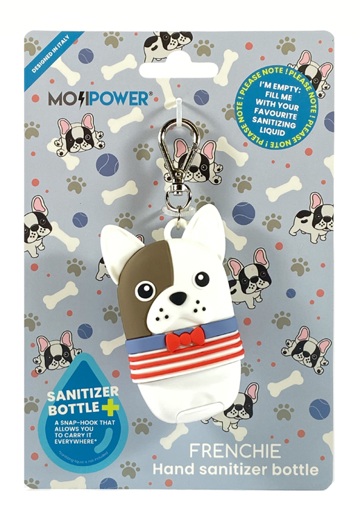 MOJIPOWER HAND SANITIZER BOTTLE FRENCHIE - famajoy.it