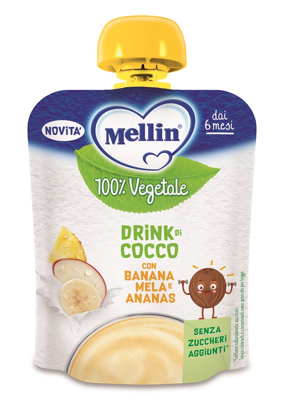 MELLIN POUCH COCCO MELA BANANA ANANAS 90 G - famajoy.it