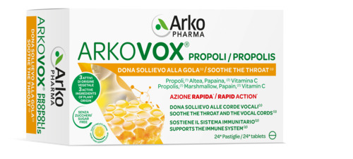 ARKOVOX PROPOLI MIELE/LIMONE 24 COMPRESSE - famajoy.it